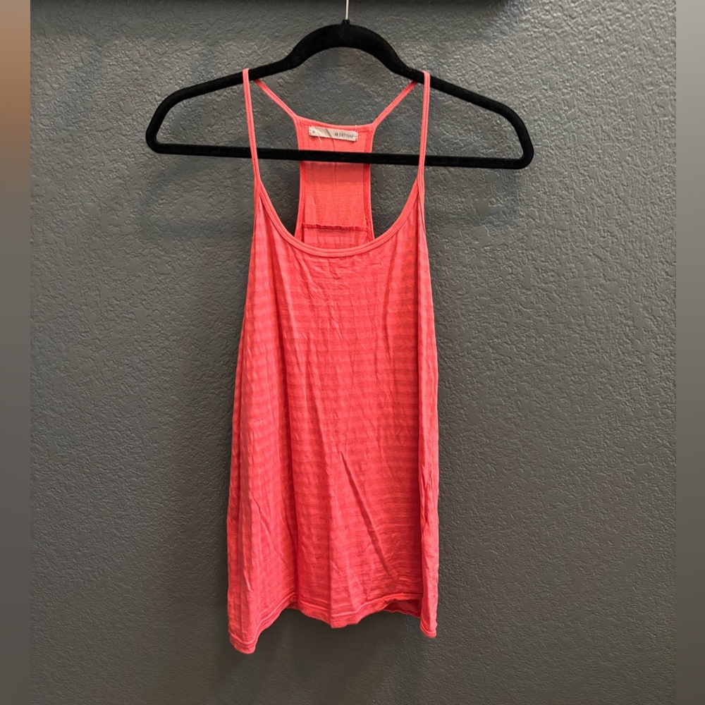 🚨$8🚨* 🍭2/$14🍭39sixtyone Rich Salmon/Pink Tank Top, monochromatic stripes